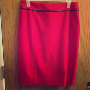 Red and black skirt